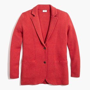J. Crew Orange Sweater Blazer